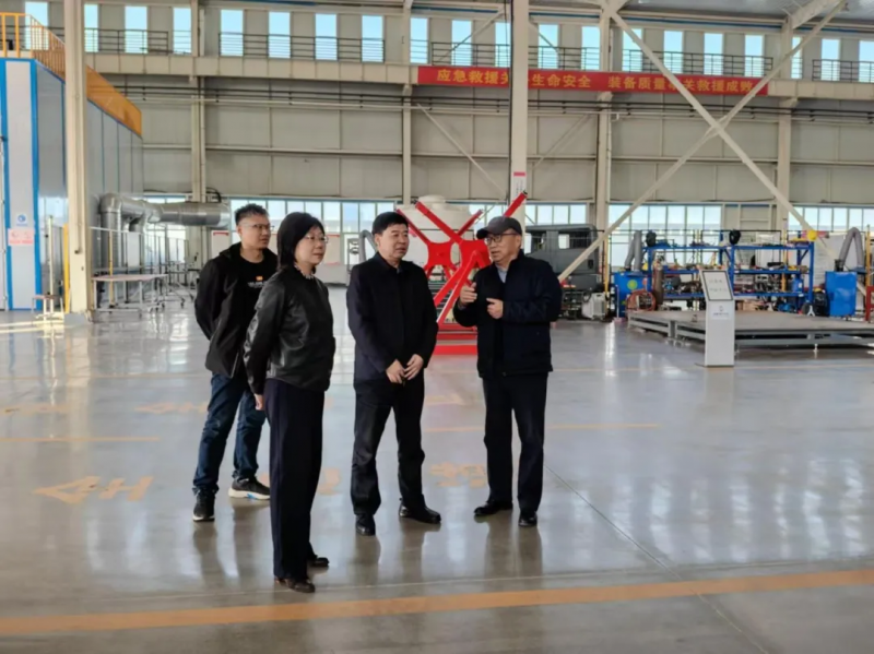 省工信廳二級(jí)巡視員朱新定一行到獵鷹調(diào)研